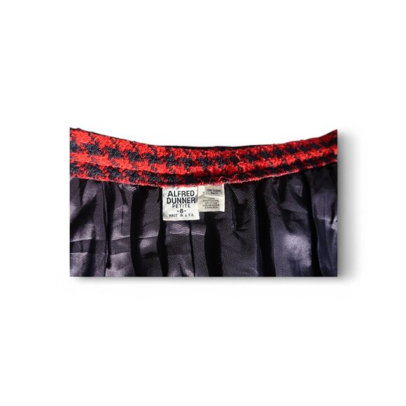 VTG Alfred Dunner 2PC Red & Navy Houndstooth Skirt Suit – Petite (10/6) - Picture 12 of 12